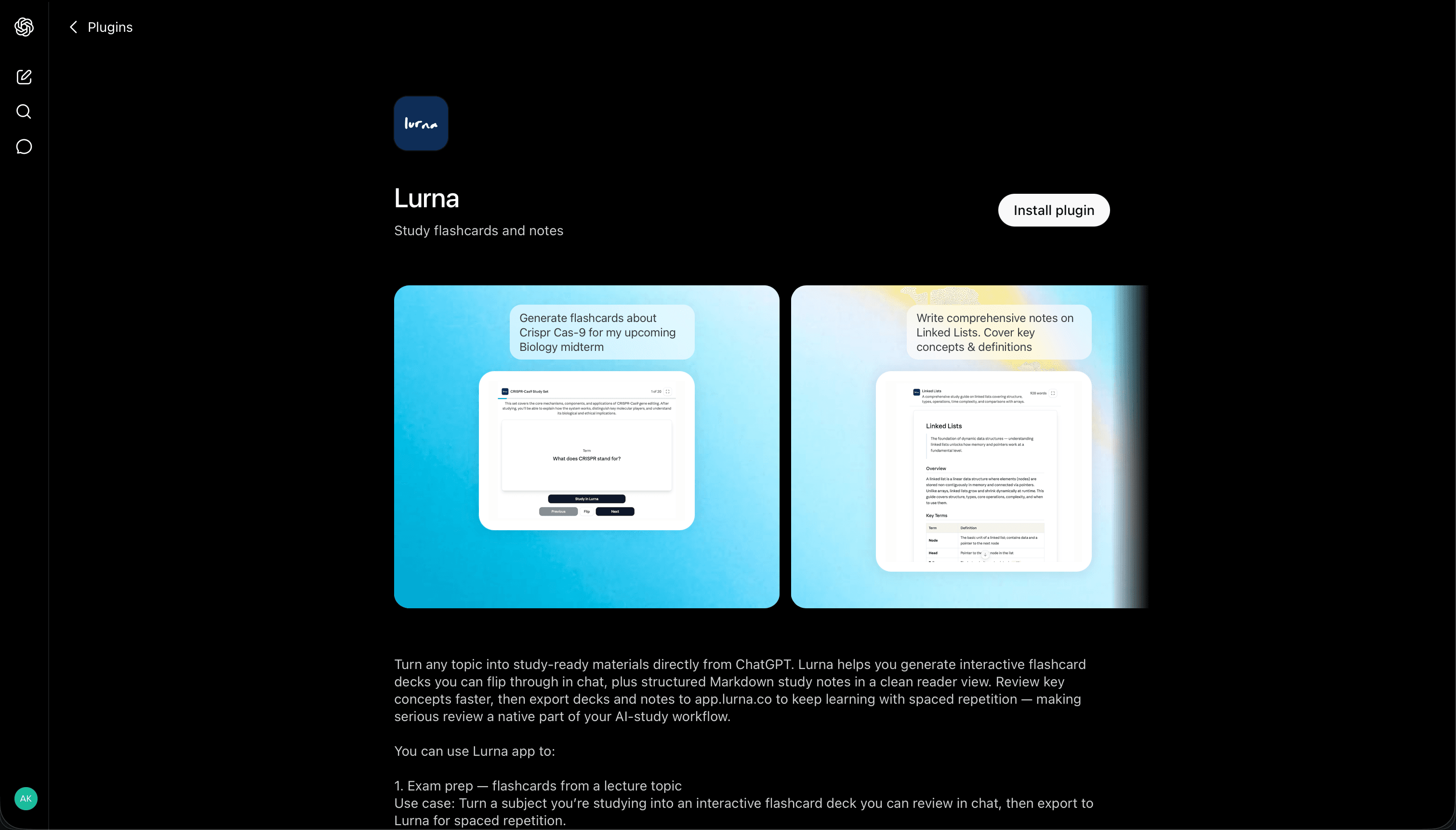 Add the Lurna MCP server